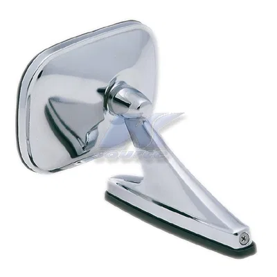 1401 – K-SOURCE Exterior Mirror, Aftermarket Replacement Single Chrome Manual Non-Foldaway Without Heated Mirrors Wit...